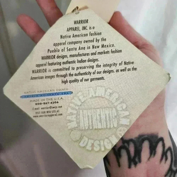 NWT Size XL Warrior Apparel Tipi Shadows Urshel Taylor Native American - Picture 6 of 7